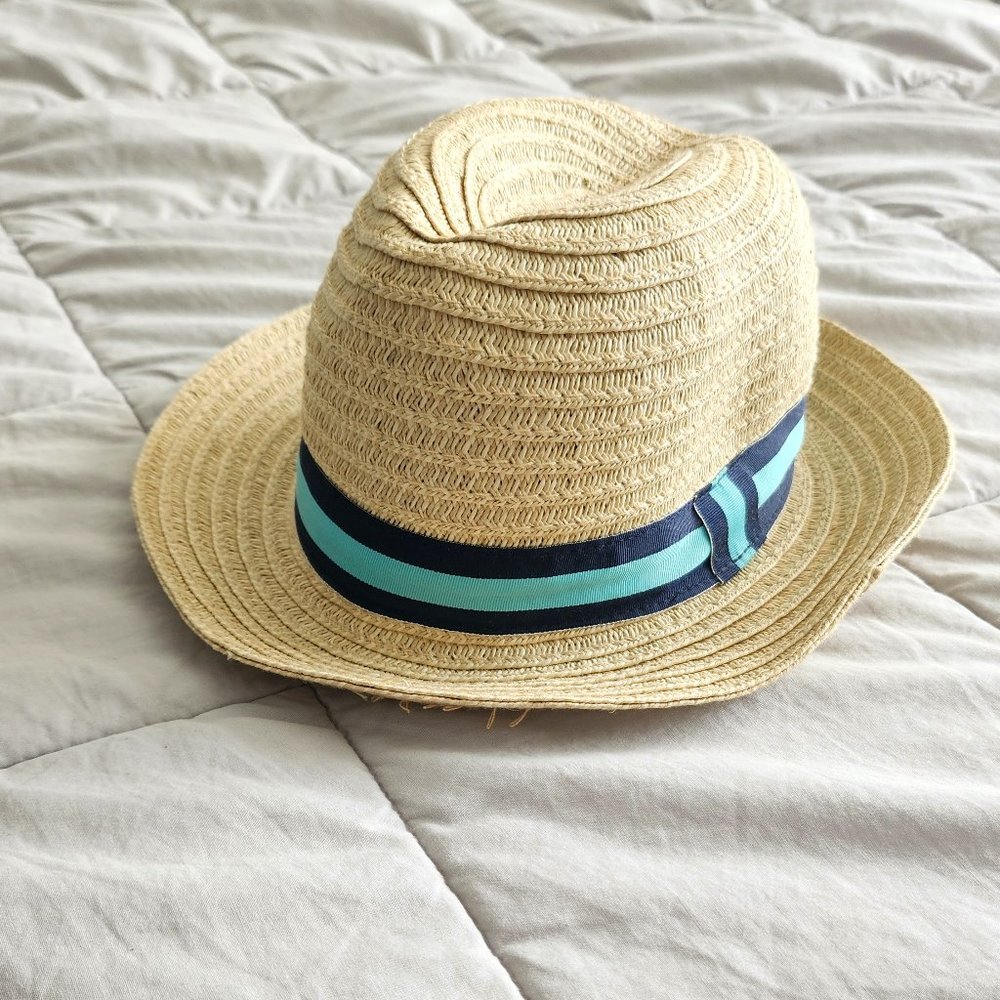 Janie and Jack straw hat - 6 months